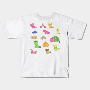Fruity Kitties Sticker Pack Kids T-Shirt